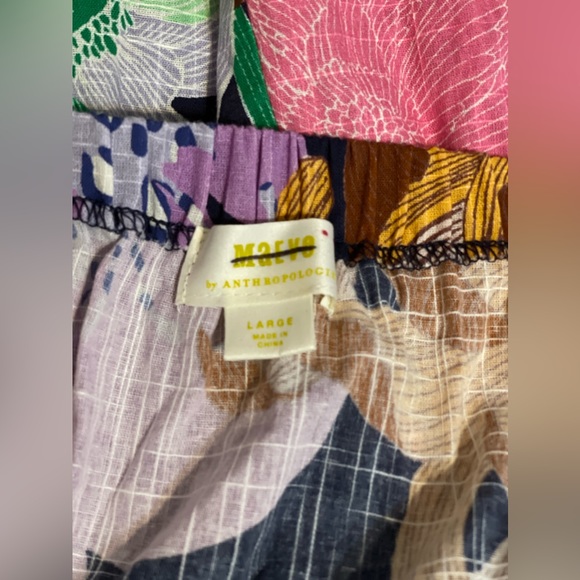 ANTHROPOLOGIE Maeve Floral Cut Out Tropical
Maxi Dress Size L-Multicolor - Picture 6 of 6